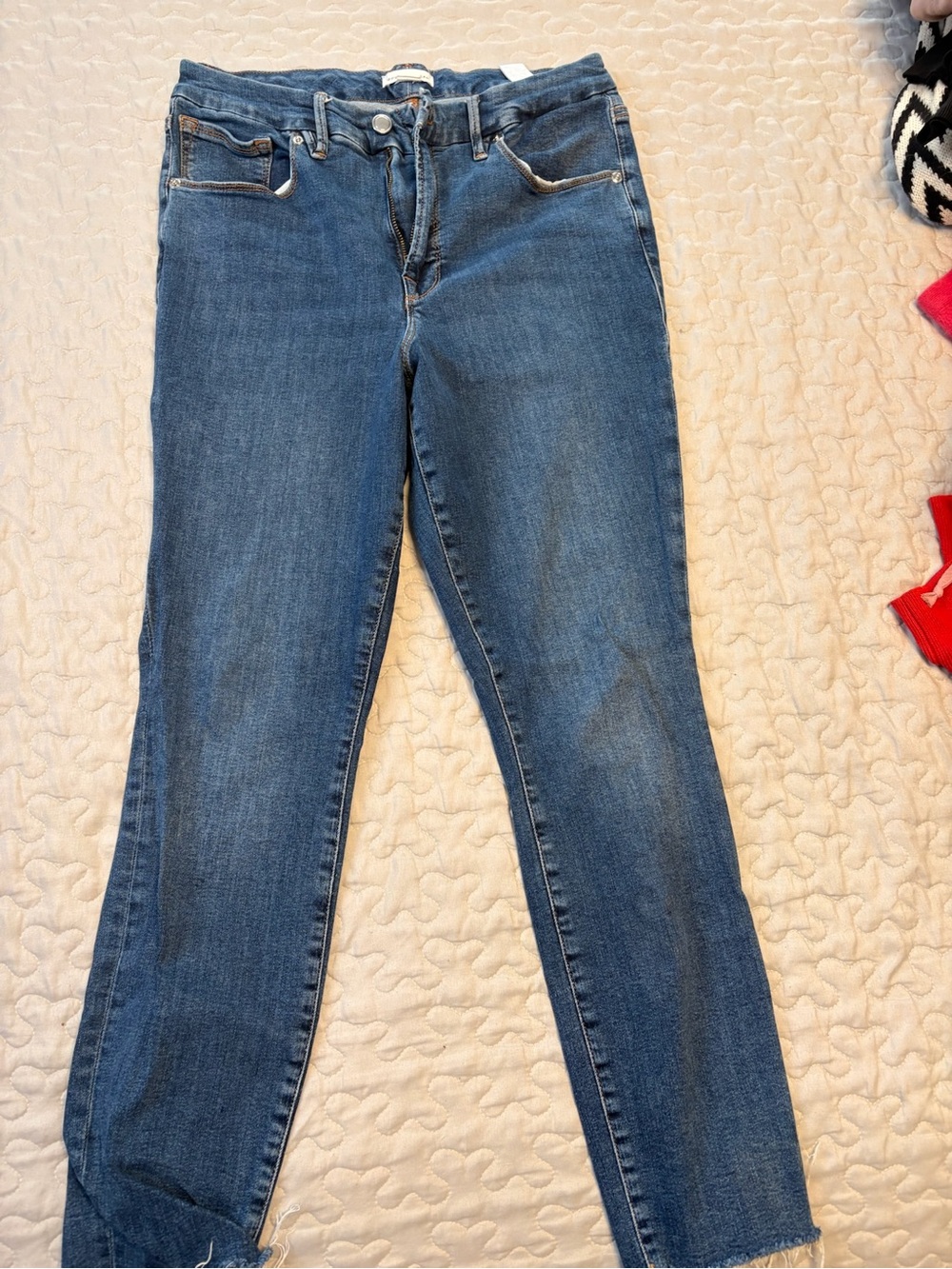 Good American Dark Wash Skinny Jeans